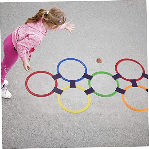 Speelgoed Hopscotch Ring Game, 10 veelkleurige plastic ringen en 9 connectoren Creative Play Set voor meisjes en jongens… - Image 7