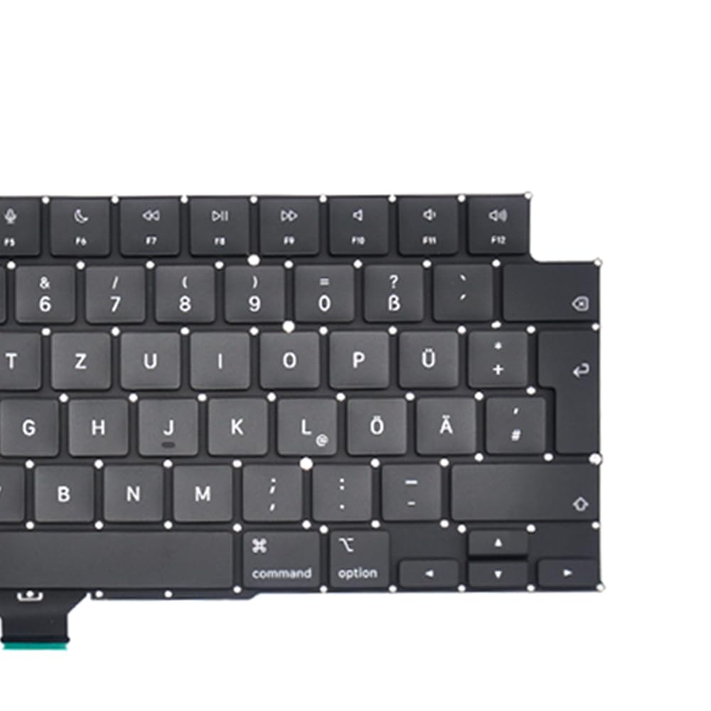 Tastiera di ricambio tedesca QWERTZ compatibile con MacBook Pro 14" A2442, 16" A2485 2021 anno tastiera + viti + cacciavite
