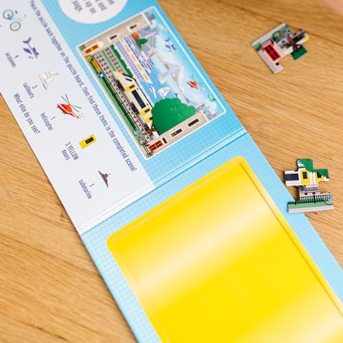 Image of Melissa & Doug Take-Along Magnetic Jigsaw Puzzle Set - Vehicles (2 x 15 Piece) Travel Activity Toy for Preschoolers and Kids Ages 3+