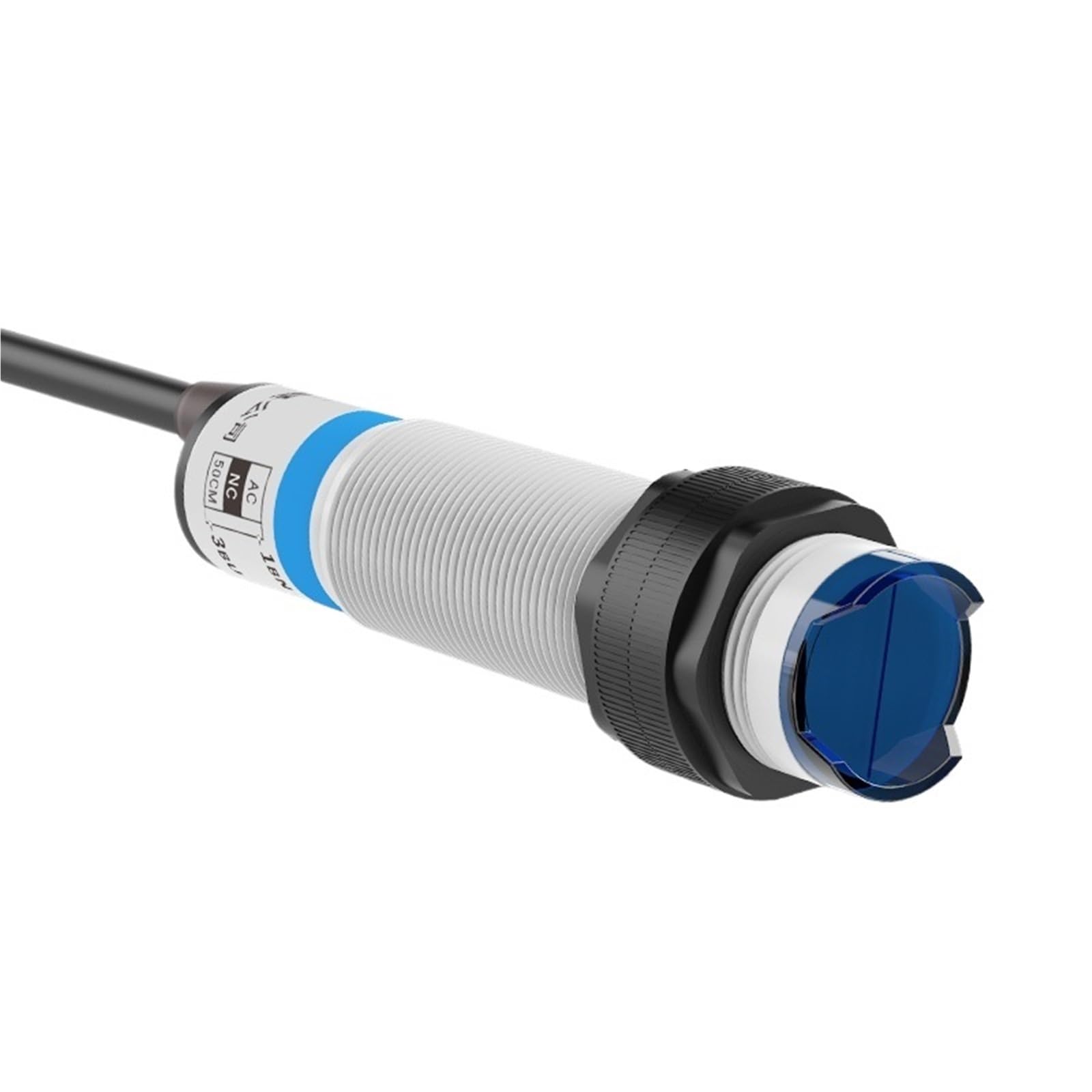QfUxYYSLD Infrared Sensor Diffuse Reflection Sensing Distance 10-50cm E3F Series 10-30VDC NPN PNP Optical Photo Switch(50CM AC2-wire NC)
