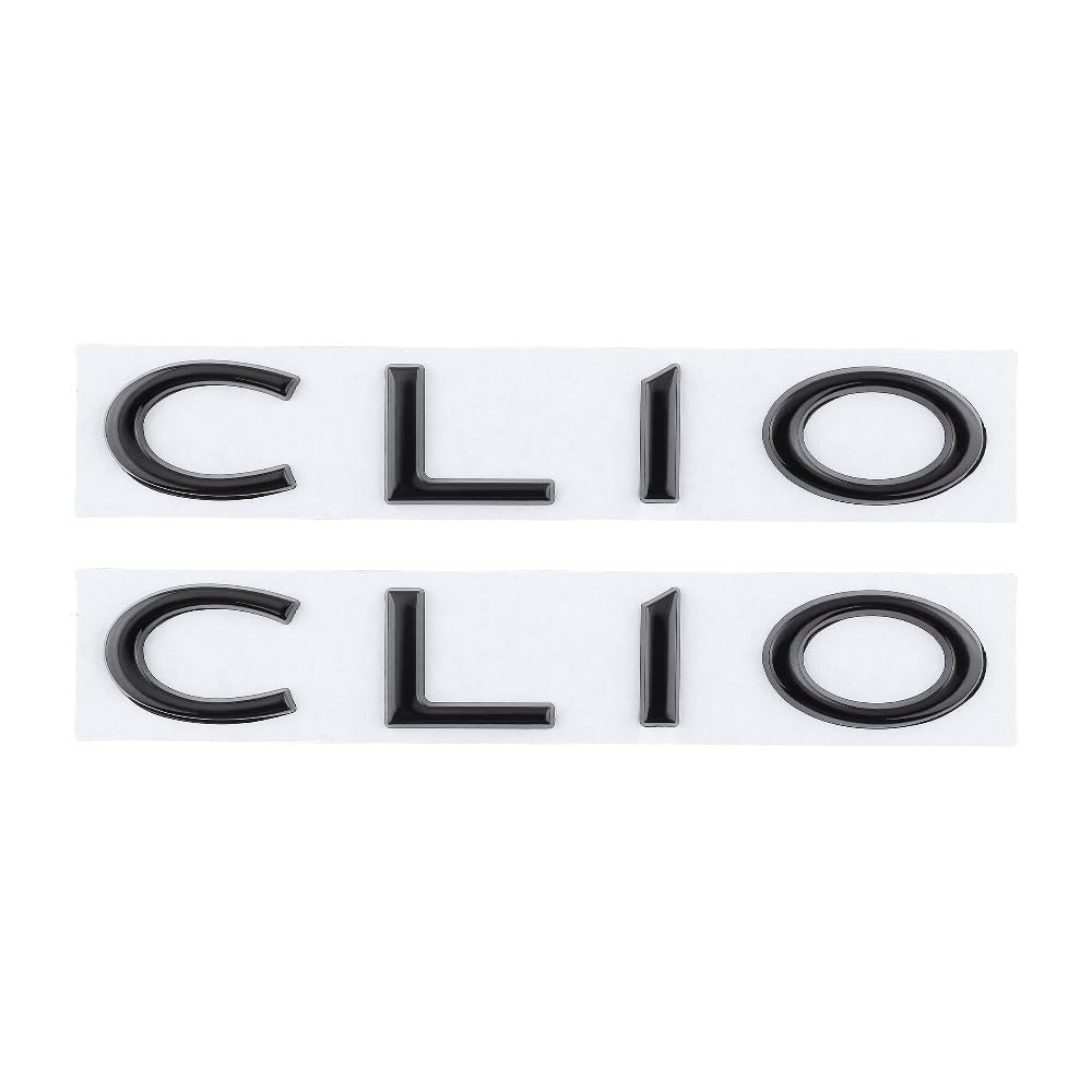 Mauxpiao B Applicable To Clio Emblem Decorative Tailgate Logo,2Pcs Car Rear Trunk Adge Sticker Accessories Gfdg/B/A