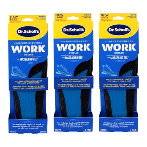 Plantillas Dr. Scholl's para Hombre Talla 8-14 Pack 3