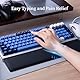 Akko -Tastatur -Handgelenkspeicherschaum, Handgelenksruhe für 75% Tastatur, einfache Schmerzlinderung, ergonomisches Handgelenksunterstützungsblock für PC, Laptop, Home & Office （Schwarz, 36*70*19mm)