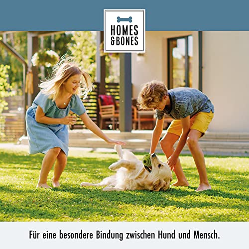 Homes&Bones Doggy Egg Hundespielzeug befüllbar aus Naturkautschuk zur Hundebeschäftigung als Futterball & Intelligenzspielzeug für mittlere bis große Hunde grün