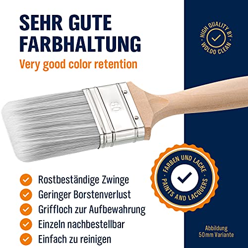 WoldoClean Pennello piatto professionale da 30 mm