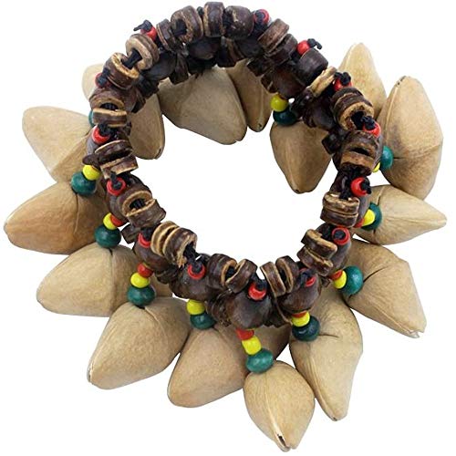 MUPOO Handbell Percussion Accessories African Tribal Style Nuts Shell Bracelet Dora Nut