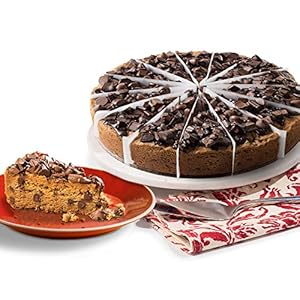David’s Cookies Chocolate Chip Deep Dish Cookie Pie 10″-Pre-sliced 14 pcs. Fresh Gourmet Bakery Dessert Filled With Chocolate Chips and Topped With Huge Chunks of Chocolate