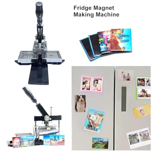 Niestandardowa maszyna Bad Maker z przecinarką i materiałami do papieru, DIY Photo Magnet Press Kit do pamiątek podróżnych, Recreatal Craft Tool dla imprez