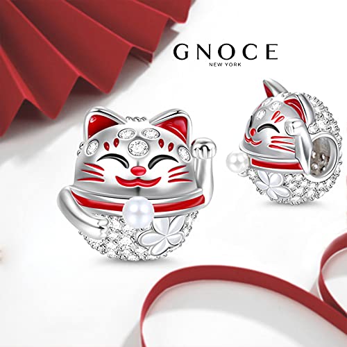 Image of GNOCE Cute Animal Collection Charms 925 Sterling Silver Pendant Dangle Bead Charm Fit for Bracelets and Necklaces, Hand-Finished Keepsake Jewelry Gift for Women, Girls, Mother, BBF