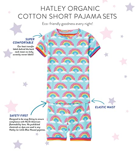 Hatley girls Organic Cotton Short Sleeve Printed Pajama Sets2