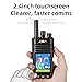 KSUN 4G Network Radio with Bluetooth WiFi Walkie Talkie Long Range 2.4-Inch Touch Screen LTE/POC Two Way Radio Push-to-Talk for Zello Android 9.0 Smart Mobile Radio, Type-C Charging, ZL65, 1 Pack