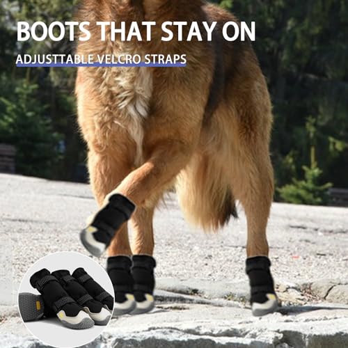 Moob LU-88-BLA-4 Dog Shoes For Large Dogs, Dog Boots & Paw Protectors thumb #3