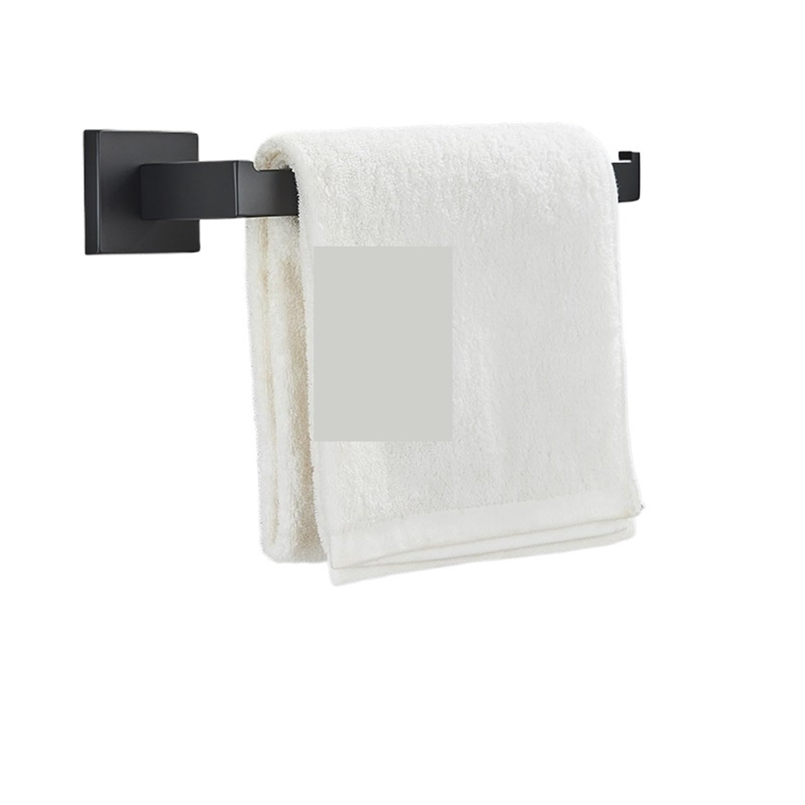 Bathroom Hardware Black Robe Hook Towel Rail Bar Rack Shelf Hanger Tissue Toilet Roll Paper Holder Wall Accessories For DIY Tools(Black)