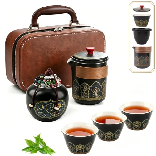 Juego de Té Japonés, Juego de Té Chino Porcelana, 250ml Tetera 3 Tazas 76ml Juego de Té Japonés, Juego de Té Chino Porcelana, 250ml Tetera 3 Tazas 76ml