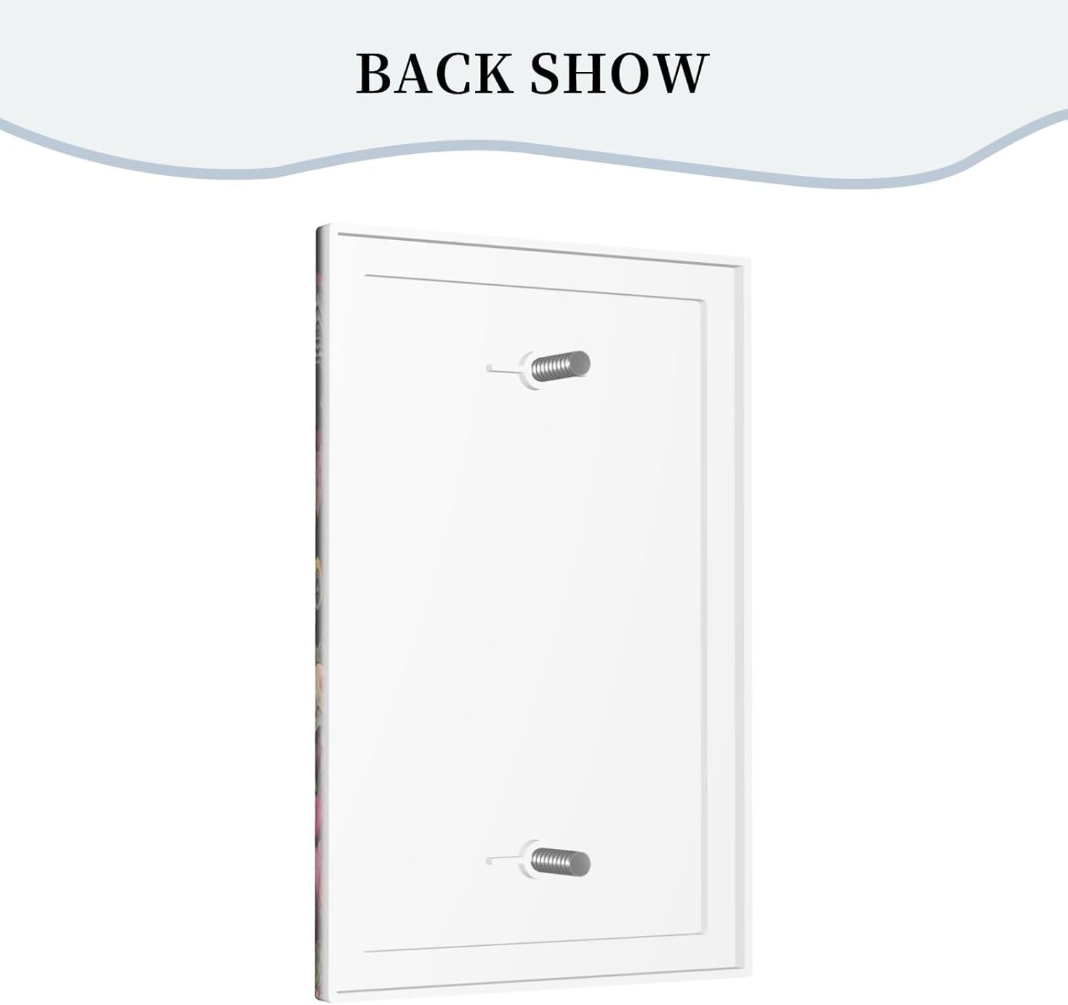 ROUGUI Decorative Switch Plate Covers Skeletons are Kissing and Surrounded by Red Mushrooms 1 Gang No Device Light Switch Cover Plate Blank Wall Plate Cover Switchplate Electrical Faceplate