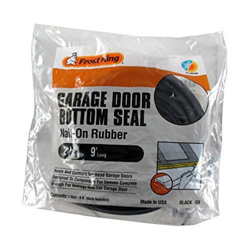 2-1/4" X 9' Rubber Garage Door Bottom Seal by Thermwell Products Company