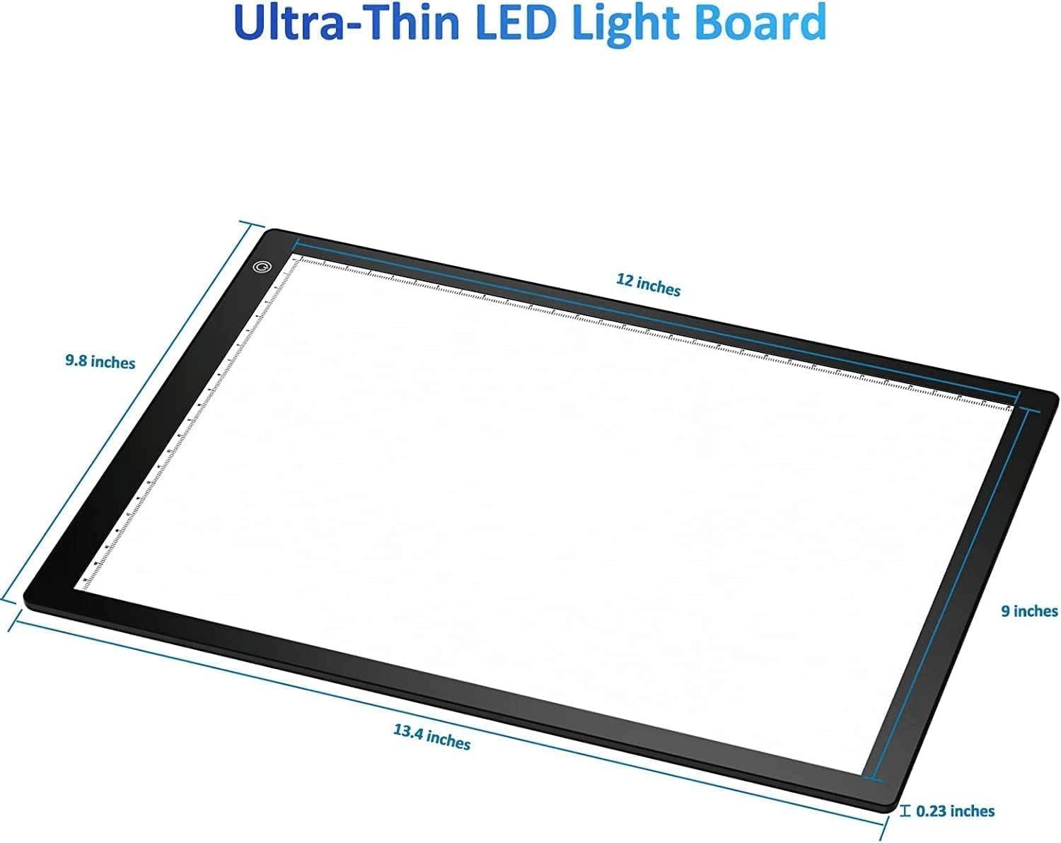 Escáner de Diapositivas Ultrafino de 12 x 9 Pulgadas, Panel de luz LED, Negativos y Diapositivas de película, escáner de Diapositivas para digitalizar, portátil, Convierte Diapositivas de 35 mm en