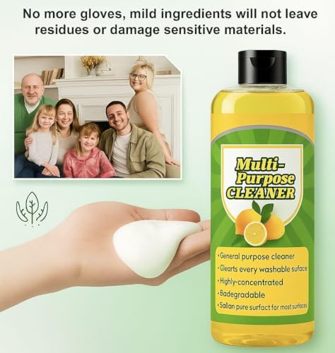 Image of All Purpose Multifunctional concentrated cleansing lotion, Multifunctional Cleaner Liquid, Multipurpose Cleaning, High-Performance Cleaning Agent for Kitchen & Bathroom (pack of 4)