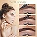 Microblading Eyebrow Pen, 2024 New Eyebrow Microblading Pen Magic 4-Tip Eyebrow Tattoo Pencil Waterproof Eye Brow Pen, Eye Brow Pencils for Women Natural Makeup Last All Day (Dark Brown)