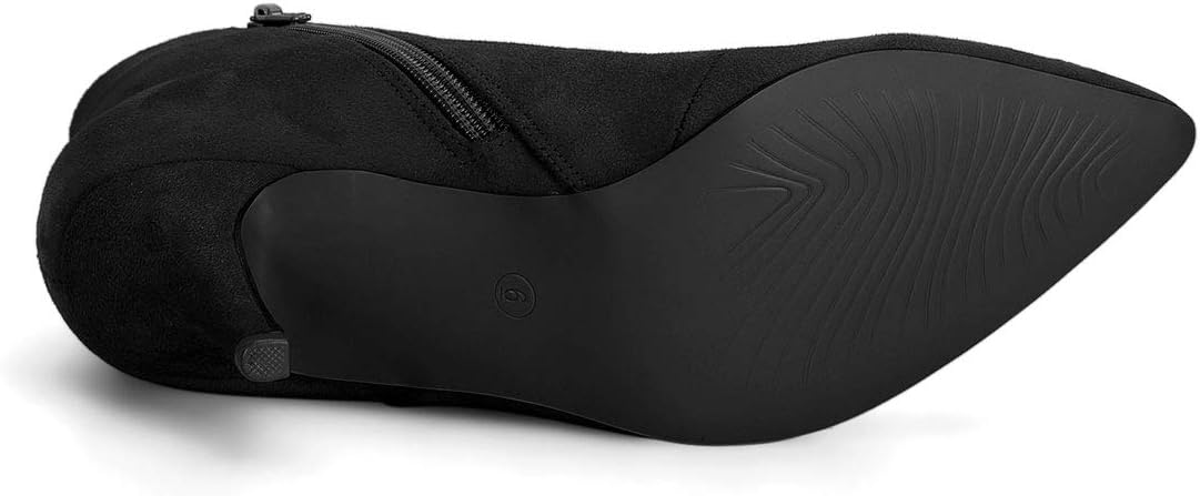 Allegra K Women's Point Toe Bow Stiletto Heel Ankle Boots - Image 5