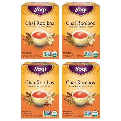 Yogi Chai Rooibos Tea - Organic Herbal Tea Bags Cover