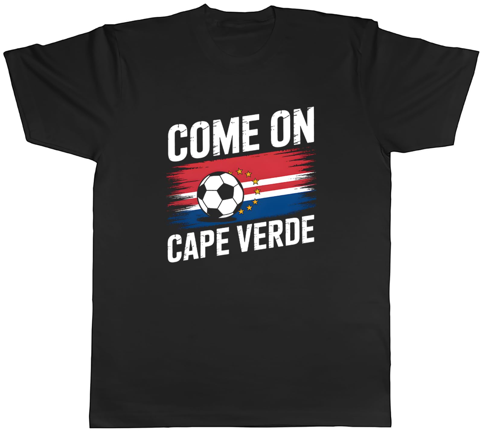 Shopagift Come on Cape Verde Supporter Football Fan Mens Black T-Shirt Tee