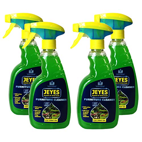 4 x Jeyes Stay Spray Gel Furniture Cleaner 500ml - Multi Surface Cleaner Safe to Use on Garden Furniture & Play Equipment.