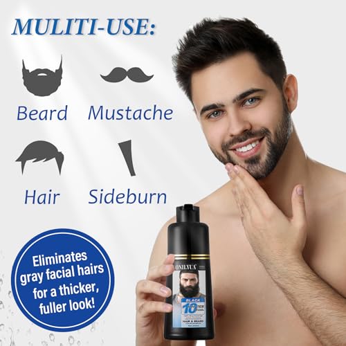 Iemokoda 3-In-1 Instant Gray Darkening Shampoo For Men - Simpler Mustache & Facial Hair Color With Plant Extract In 10 Minutes thumb #2