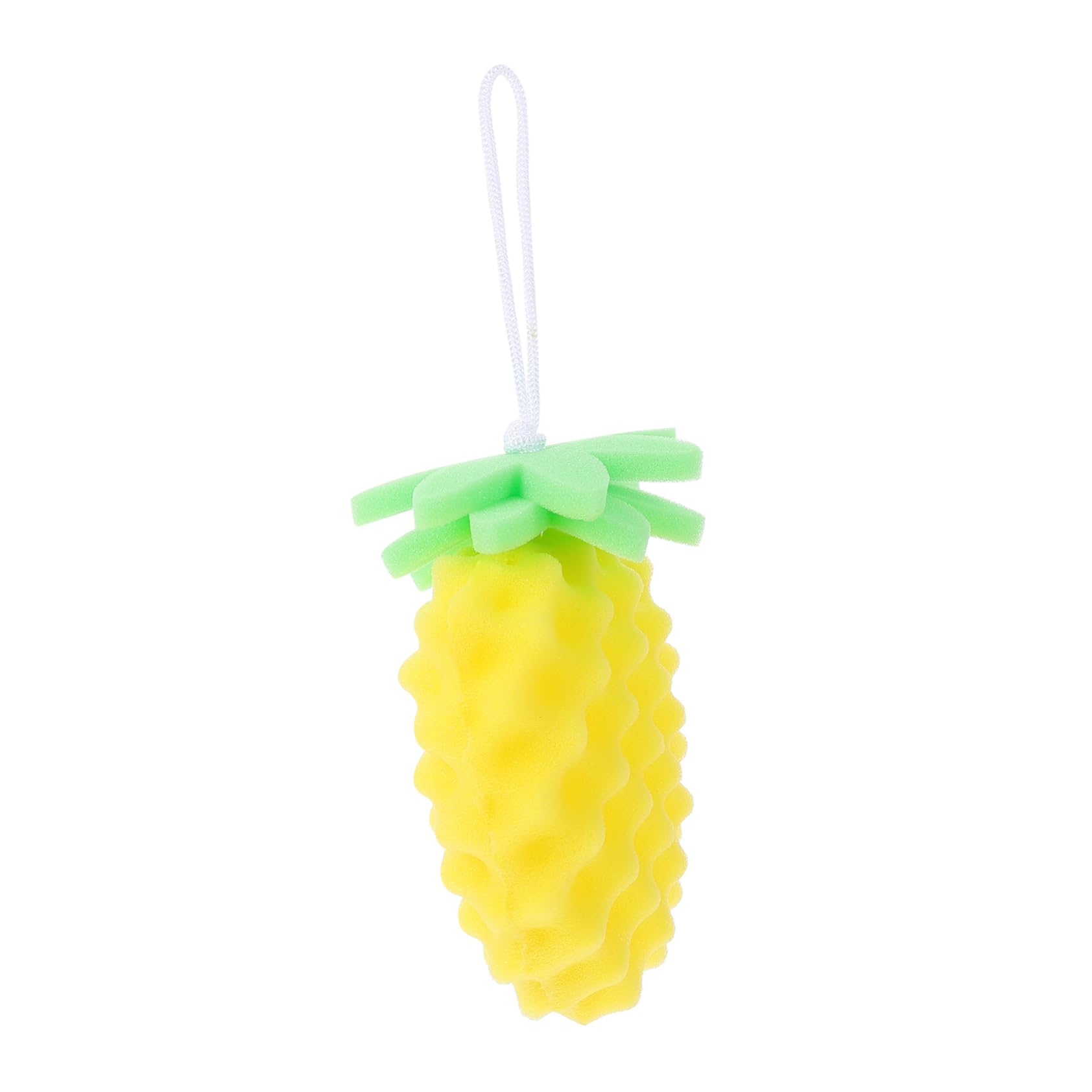 FRCOLOR 1pc Cartoon Bath Sponge Soft Absorbent Bath Brush for Gentle Skin Massage Shower Sponge Fun Pineapple Design for Bathing Supplies