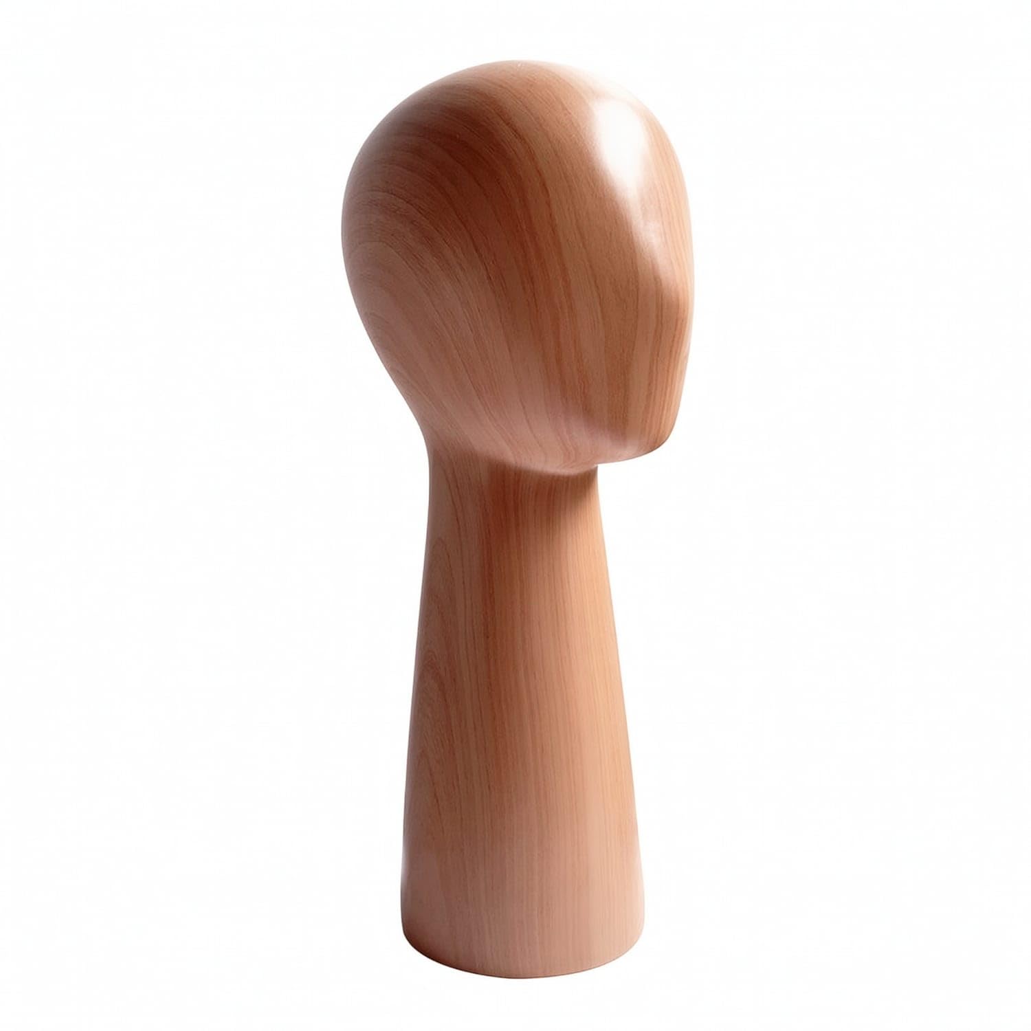 SECRET DESIRE Wood-Grain Finish Freestanding Head Mannequin Stable