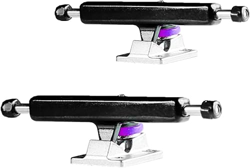 NOAHWOOD DIY Pro Fingerboard Ark 2G Truck 1.358 in (placa base plateada + gancho negro)