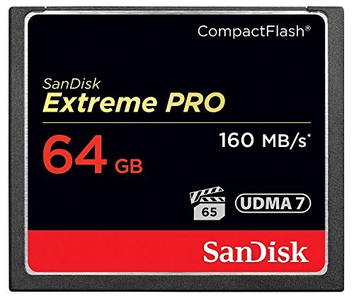SanDisk Extreme PRO 64GB Compact Flash Memory Card UDMA 7 Speed Up To 160MB/s- SDCFXPS-064G-X46 (Label May Change) [sAi]