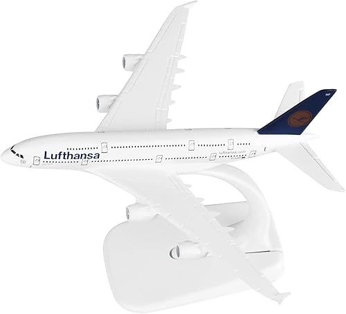 Miniatura 7 de 6.3 x 3.9 * 3.5 in aleación A380 alemán Lufthansa fundido a presión aviones modelo de avión modelo modelo de avión