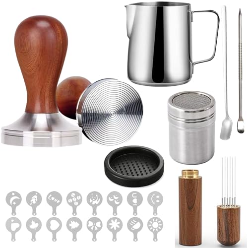 BEVKAF 23 PCS Coffee Tamper Set with Premium Barista Accessories