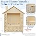 Advent Calendar 2024, Wooden Advent Calendars, Scene House 18 3/4