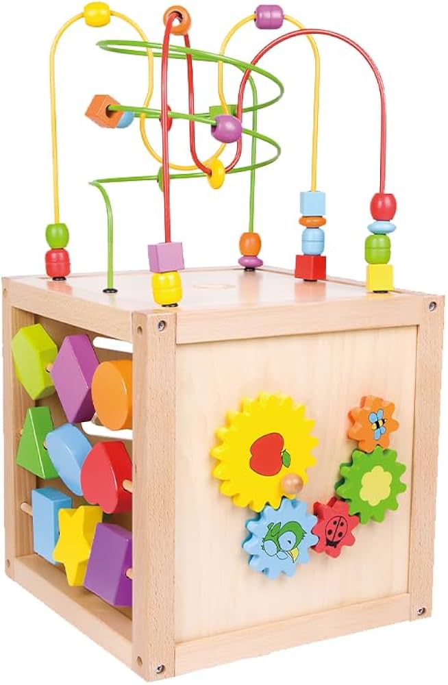 Amazon.co.jp: ルーピング おもちゃ 知育玩具 木製 ビーズコースター