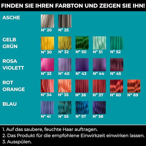 Foto von Vip's Prestige Be Extreme | Semipermanenter Haartonisierer 56 Ultra Blau | Reines Pigment | Verleiht gefärbten oder grauen Haaren Farbe | Temporäres Ergebnis | Ammoniakfrei, Parabenfrei, PPD-frei