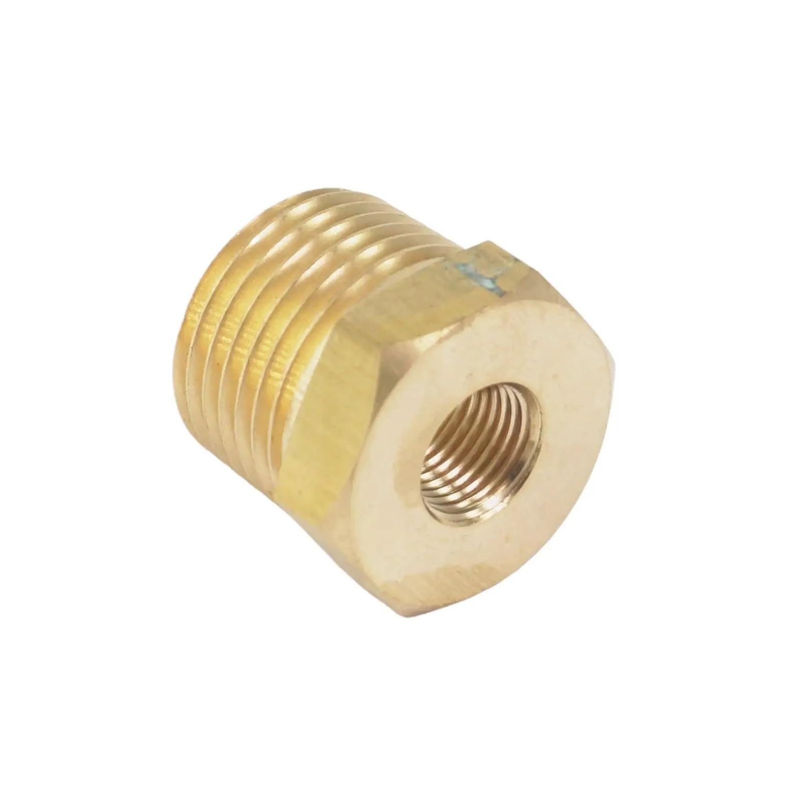 1/2" BSPT Male x 1/8" NPT Female Reducing Bushing Brass Pipe Fitting Connector Air Gas Fuel Water Pressure 229 PSI