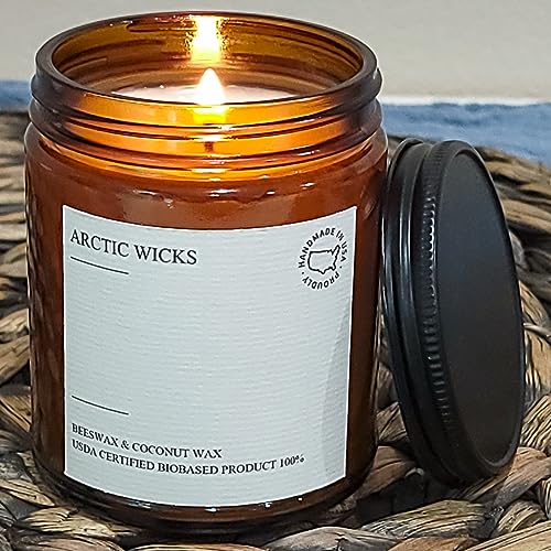 Indulgent Vanilla Bourbon Candle | Arctic Wicks 9oz Eco-Friendly Coconut & Beeswax | Non-Toxic Seasonal Scented Candle for Cozy Nights, Gift for Him, Whiskey Lovers - Image 7