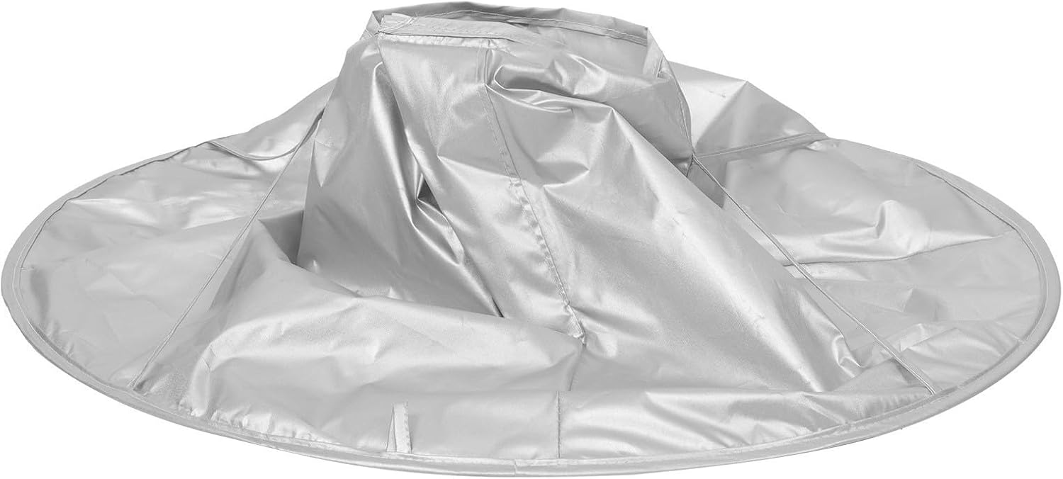 SOLUSTRE Men's Haircut Cape Polyester Taffeta Material for Shaving and Hair Cutting with Adjustable Neck Strap Umbrella Shape, Keeps Clothes Clean, Suitable for Salon and Home Use