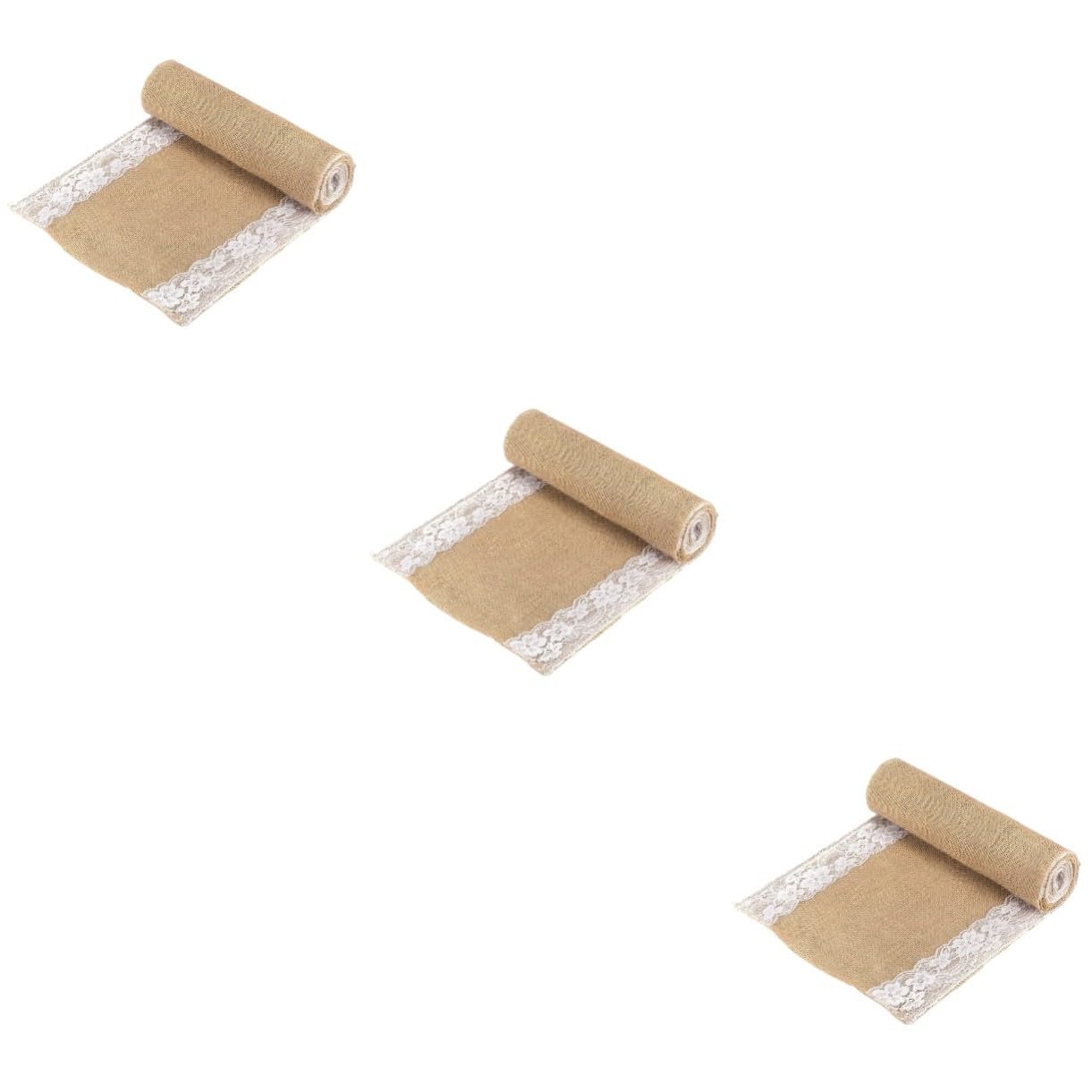 Chemin de table lin style dentelle pour restaurant et buffet