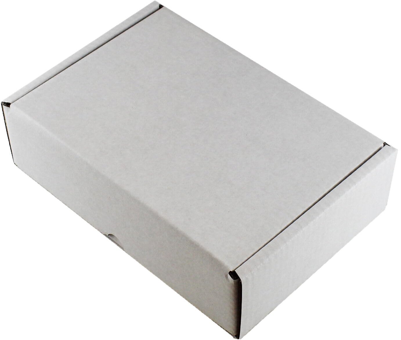 MEG4TEC 25 Pack White Corrugated Cardboard Shipping Boxes, Postal Mailing Storage Gift Packet Small Parcel, Post Box Cartons (12" x 9" x 4" (30cm x 22.5cm x 10cm))