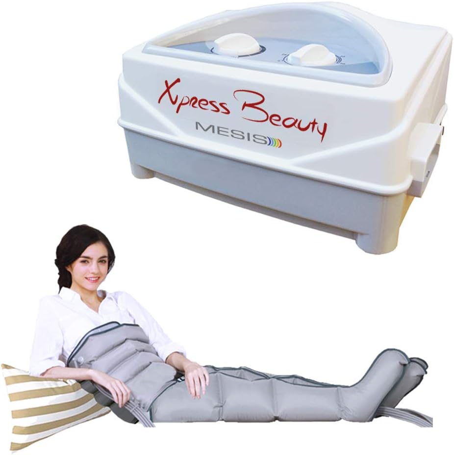 Mesis® Xpress Beauty, Massage Machine with 2 Leg Boots + Slim Body Kit | Intense Massage on The Legs and Abdomen.