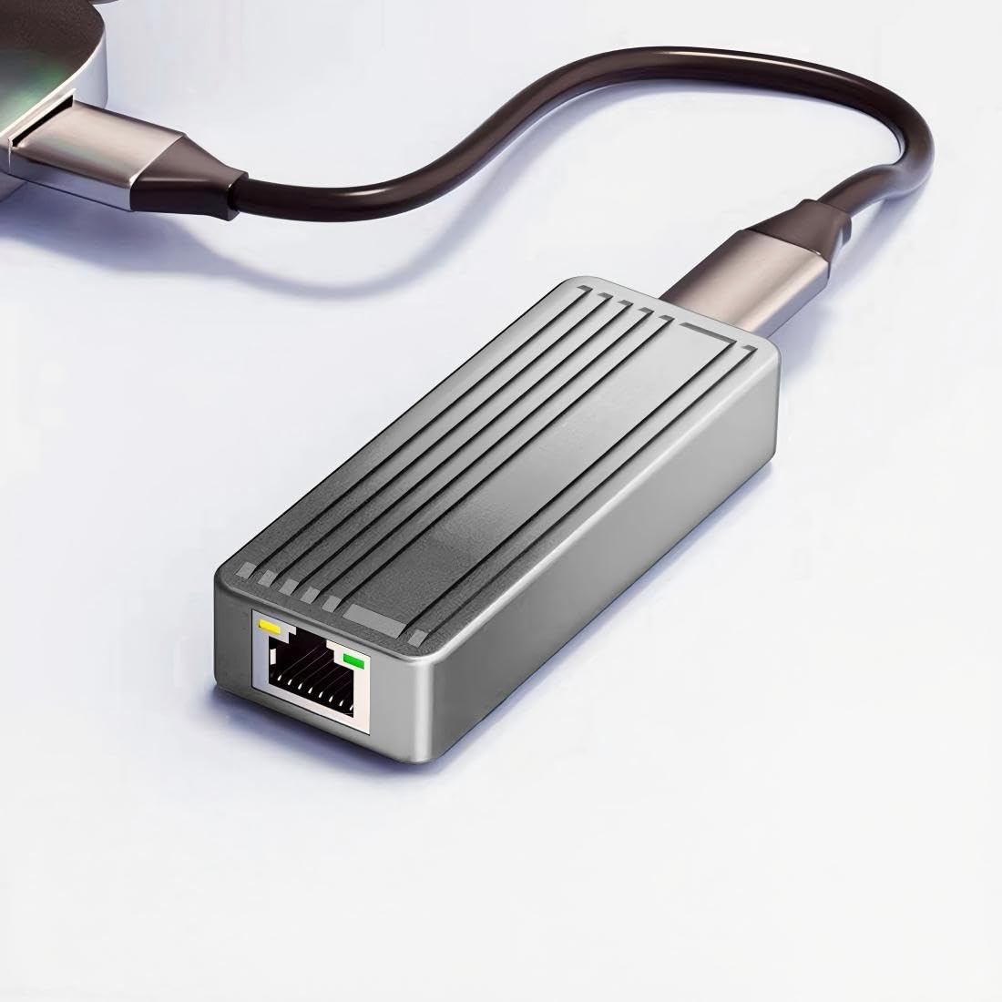 chenyang Adattatore USB C a RJ45, adattatore di rete Ethernet da USB C a Gigabit 10 Gbps con alloggiamento in lega di alluminio per laptop/desktop