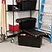 IRIS USA Store-It-All, 21 Gal. (4 Pack), Black/Black, 4 Count