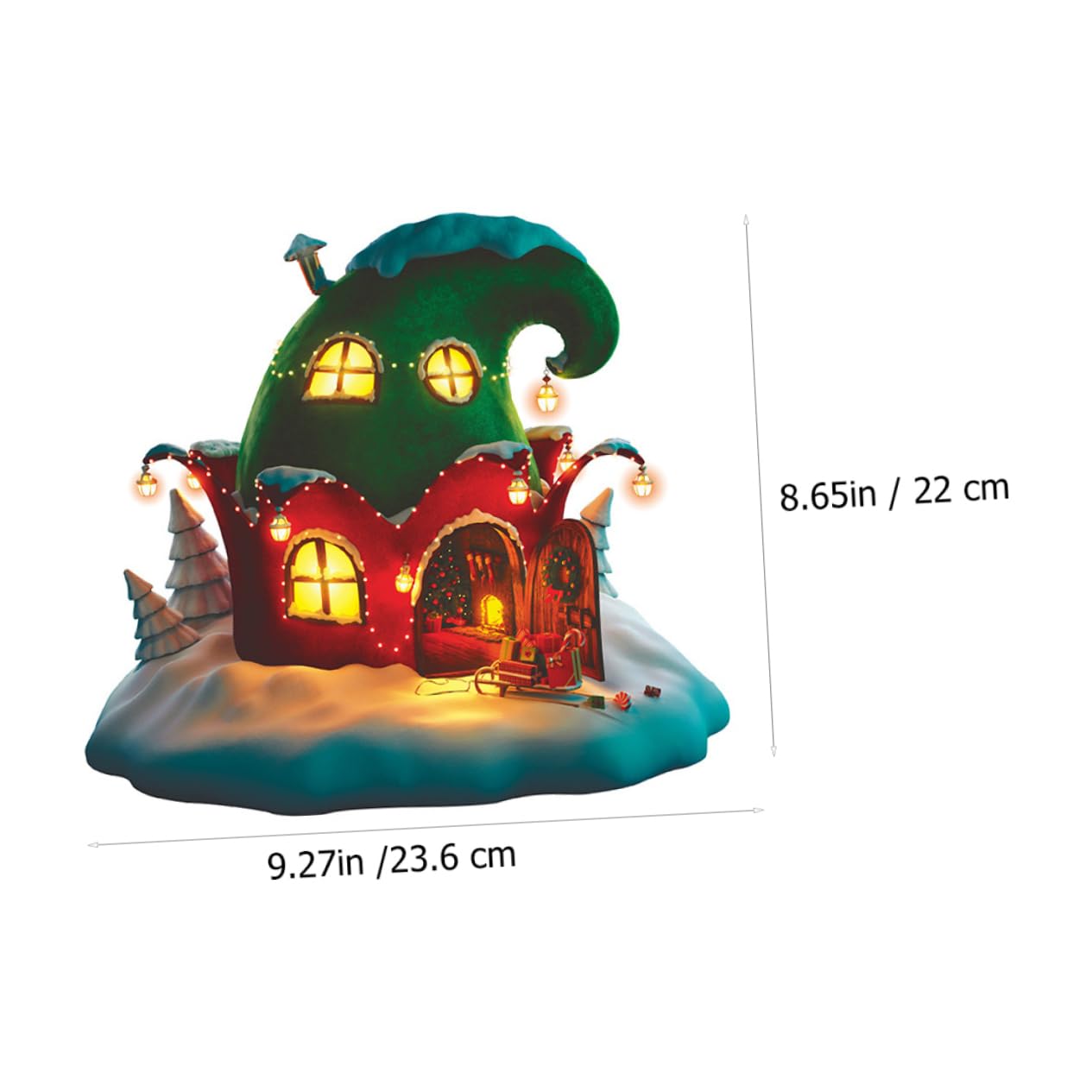 Cabilock Festival Themed Decals Christmas Background Wall Decals Xmas Wall Decors 3pcs Cartoon Hat Sticker