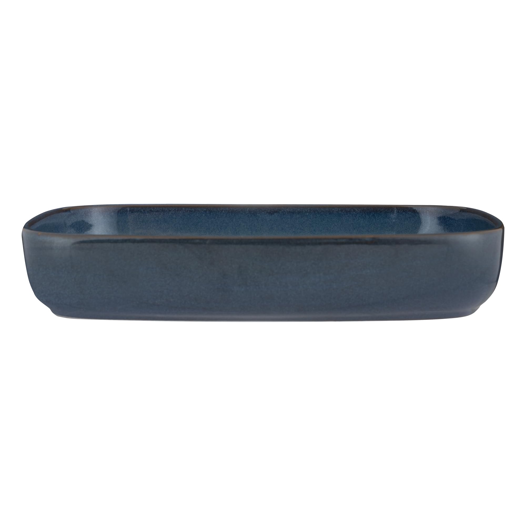 Mason Cash Plat à four rectangulaire bleu réactif 31 cm | 2 litres en grès avec finition émaillée unique – Idéal pour lasagnes, rôtis, légumes et miettes | Passe au lave-vaisselle et au micro-ondes