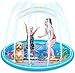 Ucradle Tappetino Gioco d'Acqua per Bambini, 170cm Spruzzi e Splash Tappeto Gioco d'Acqua da Giardino, Splash Pad d'Acqua Gioco da Giardino Gonfiabile Piscina all'Aperto Giocattoli per Piccoli