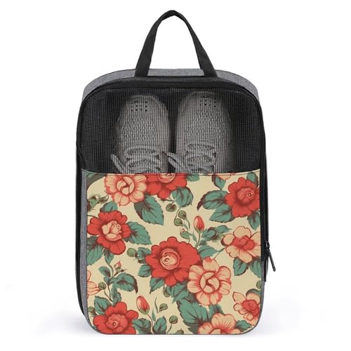 Sac à chaussures gris contre le désordre pochette de rangement suspendre