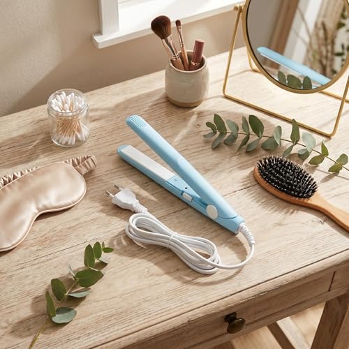 Plancha mini de cerámica para cabello con enchufe US miniatura 2